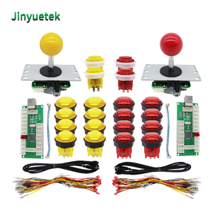 2 игрока нулевой задержки USB кодировщик DIY Аркадный Игровой Комплект со светодиодными кнопочными переключателями Sanwa аркадный джойстик для аркадных автоматов - Product Image 5