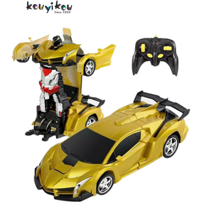 KYK 2023 yeni 2-in-1 RC elektrikli Robot Model araç oyuncaklar çocuklar için deformasyon ve dönüşüm uzaktan kumanda içerir - Product Image 5
