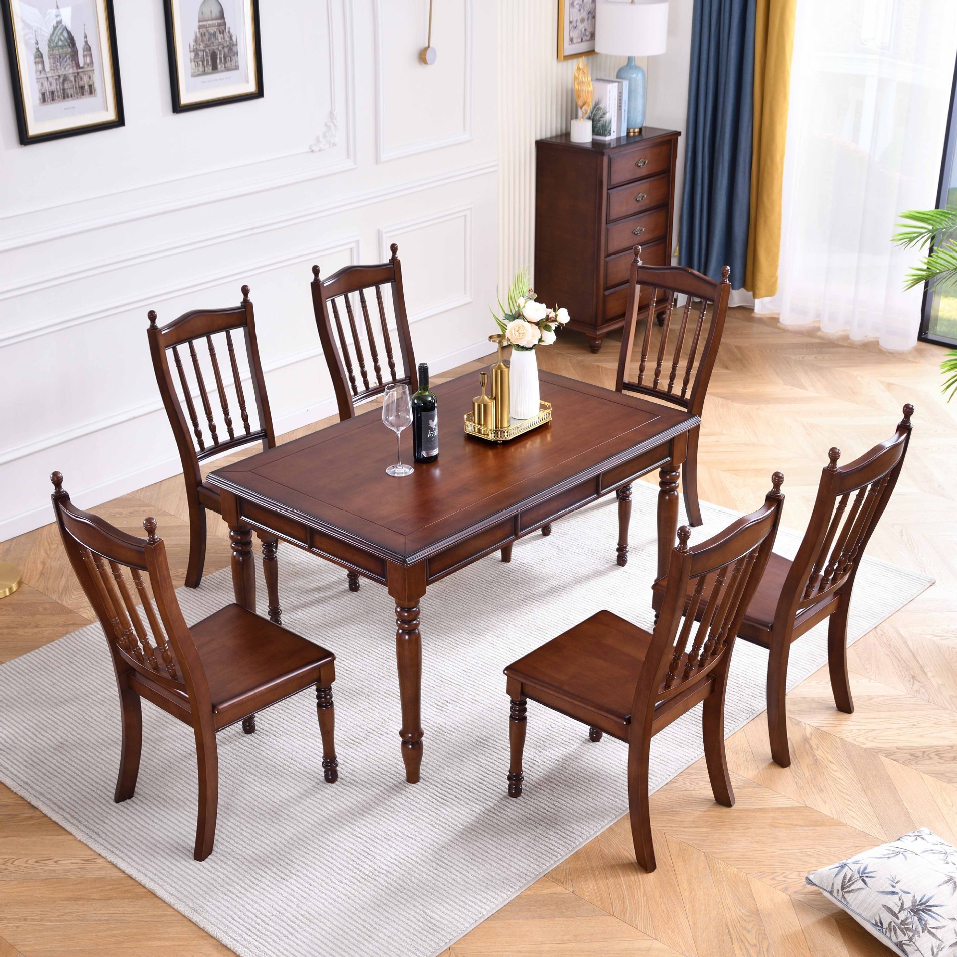 Mesa de comedor de estilo occidental