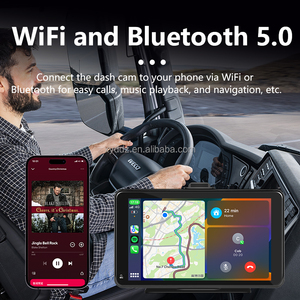 7inch Rearview Mirror Carplay Android Auto Wireless Projection Screen Backup Camera with 4K Resolution Car Reversing Aid <strong>Monitor</strong>