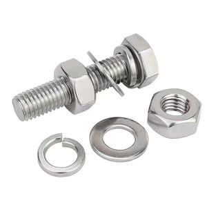 Tùy chỉnh kích cỡ M2-M48 thép không gỉ Hex bu lông Nuts kit, A2/A4-80, DIN ISO ANSI - Product Image 1