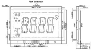 TN Positivo moduli lcd 7 segmenti display lcd Riflettente display lcd Modulo - Product Image 5