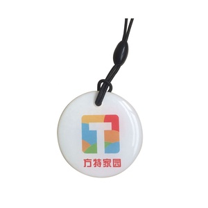 Etiqueta de identificación de mascota con anillo de Metal, RFID, epoxi, NFC, programable, código QR - Product Image 4