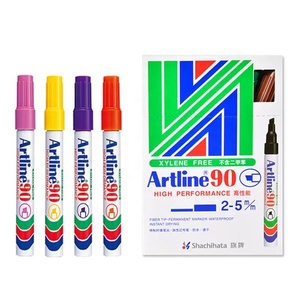 Artline EK-90 square Head Oily Quick Drying Waterproof <strong>Permanent</strong> <strong>Marker</strong> with <strong>Chisel</strong> Tip 2-5mm - Product Image 3