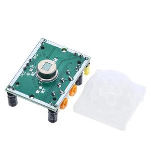 Sensor PIR de 2 uds., módulo de Detector de movimiento infrarrojo piroeléctrico IR de ajuste de para Raspberry Pi, detección de cuerpo humano