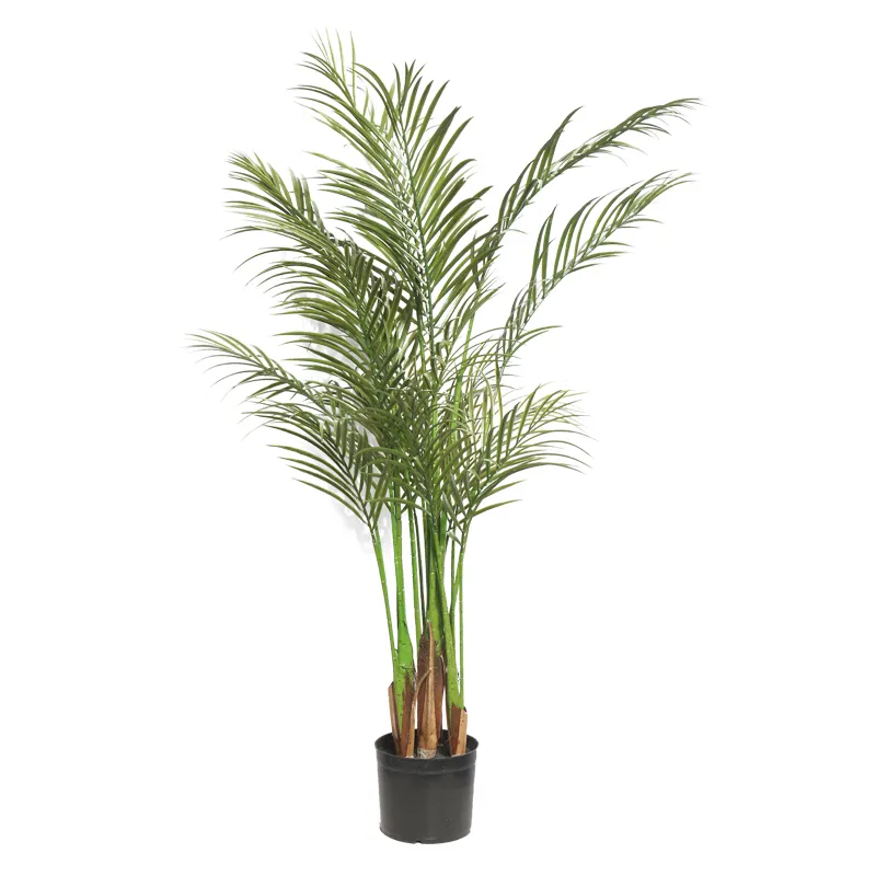 Hochwertige 120cm grüne dekorative Bäume Simulation Hawaii Palme für Indoor künstliche Pflanze künstlichen Baum