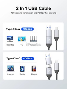 IParts Orico AAGM2-U4 USB4 40Gbps NVME M.2 SSD muhafaza soğutma fanı ile uyumlu Thunderbolt 3 / 4 Mac için - Product Image 3