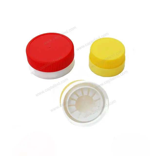 29/21 plastic edible oil bottle cap for olive oil bottle pressure cap 36/29 Snap On Press OnCTC Two Pieces two-piece snap fit c
