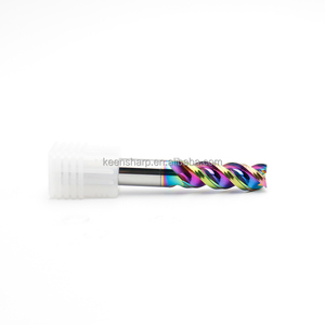 เครื่องกัด HRC65สำหรับเครื่องกัดอลูมิเนียมปลาย M2คาร์ไบด์2ขลุ่ยเครื่องกัดเราเตอร์กัด CNC แบบเกลียว4 6 8 20มม. - Product Image 4