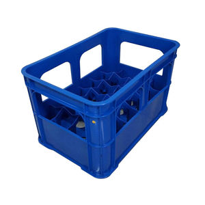 Caixa De Garrafa De Cerveja De Plástico Com Alça Caixa De Garrafa De Leite Empilhável Personalizada Para Transporte De Armazenamento De Urnover