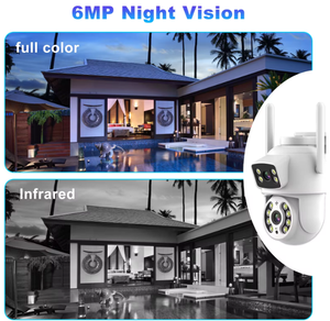 Regis 6MP Dual Lens Outdoor Wifi Network PTZ AI Human Detection Outdoor IP66 Waterproof Cctv IP Icsee <strong>Security</strong> <strong>Camera</strong> - Product Image 5