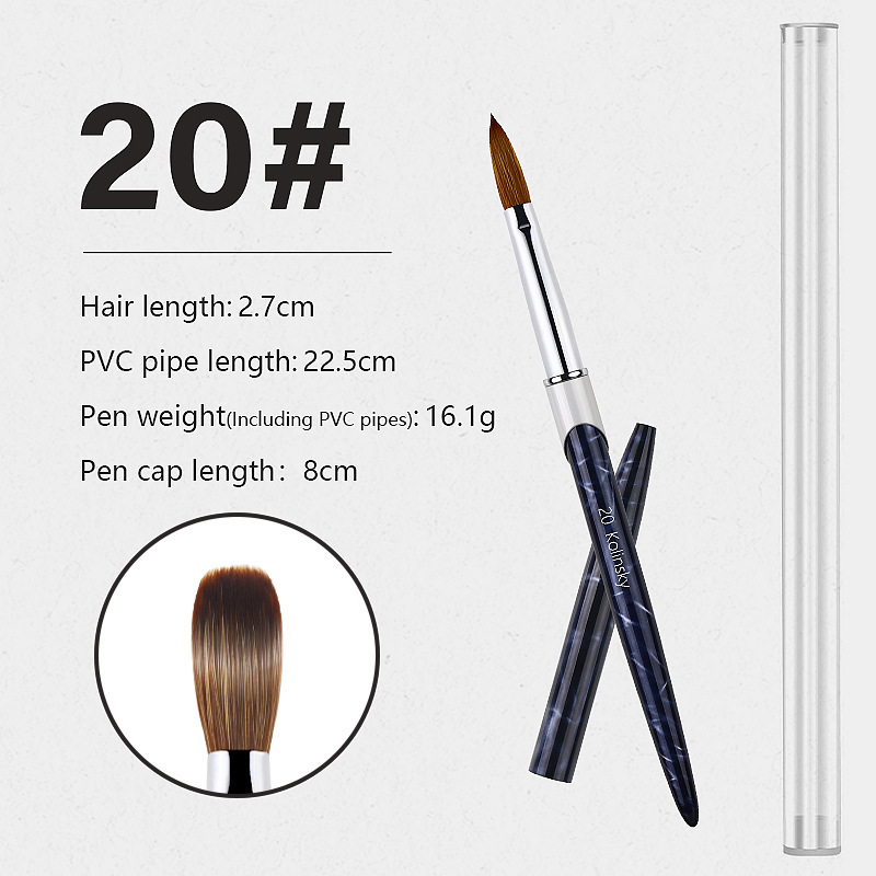 20#stylo cristal kolinsky