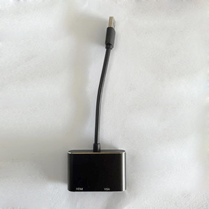 Adaptador convertidor de pantalla de salida Dual USB3.0 2 en 1 HDMI VGA Video AV 3,5mm Audio para computadora Monitor Cámara TV y altavoces - Product Image 2