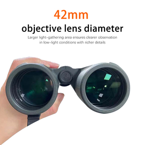 Ống nhòm kính ED chuyên nghiệp cấp 10x42 công suất cao HD ống nhòm tầm nhìn ban đêm ánh sáng yếu màu xanh quân đội Độ phân giải cao - Product Image 4