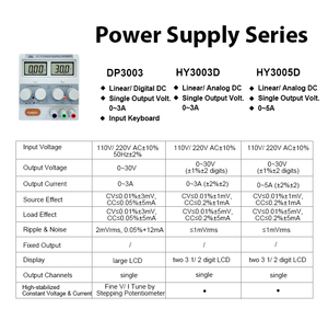 HY3005D DC Power Supply 110V/ 220V <strong>Input</strong> High Precision Two <strong>3</strong> 1/2 Digit LCD <strong>Multiple</strong> Protection <strong>Output</strong> Switch PC Quick Charge - Product Image 4