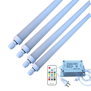 5 adet/takım RGB Led tüp ışık renkli su geçirmez T8 RGB tüp lamba WS2812 uzaktan kumanda adaptörü ile - Product Image 3