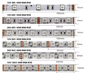 High Quality <strong>SMD</strong> <strong>5050</strong> RGB LED Strip Light 30 LED/m Rated with Wifi Remote Control and Bluetooth for Landscape Application - Product Image 2