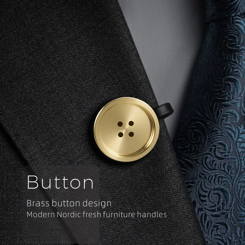 Dooroom — poignées de porte et tiroirs en laiton au style nordique, boutons créatifs, boutons pression pour armoire, garde-robe, meuble