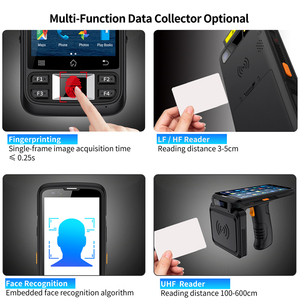 Escáner de código QR de bajo precio RFID UHF Colector DE DATOS Ordenador móvil resistente PDA portátil con huella dactilar - Product Image 4