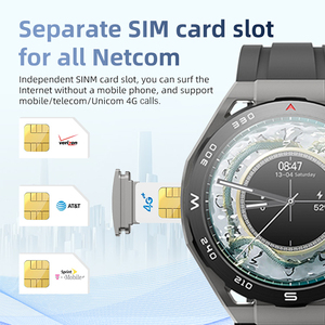 HW18 Chamada 2 Smartwatch Exibição Amoled Tela Redonda SOS <span class=keywords><strong>GPS</strong></span> Localização Rotativa Câmera Chamada de Vídeo WiFi 4G Relógio Inteligente com Cartão Sim