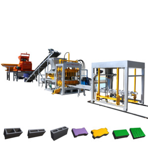 Fábrica industrial de pequeña escala para ganar mucho dinero, bloque de pavimentación totalmente automatizado, maquinaria para hacer ladrillos, hormigón, dinero de Kenia - Product Image 1