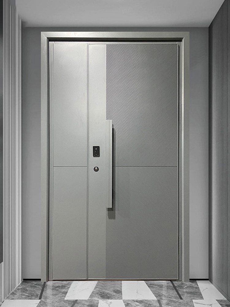 Thin cast aluminum door