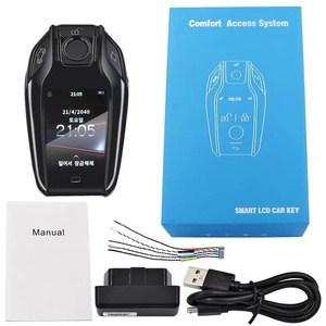 新しいスタイルのベストプライススマートリモートキーコントロールスクリーンタッチセンスカーLCDスマートキーワンボタンスタートカー用 - Product Image 5