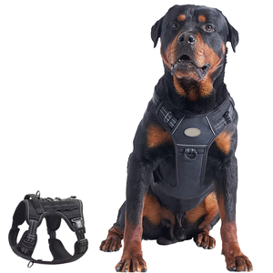 900D Nylon wasserdicht Luxus Sport großes Hunde geschirr No Pull Tactical <span class=keywords><strong>Collar</strong></span> Leash Weiche reflektierende verstellbare Haustier weste Geschirr - Product Image 1