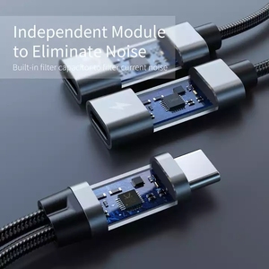 <strong>2</strong> to 1Customizable Type c to <strong>Usb</strong> c Digital Audio Adapter PD60w Charging - Product Image 5