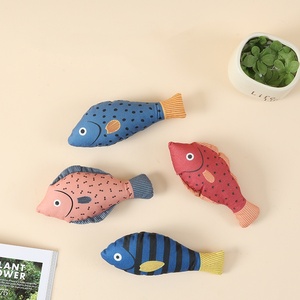 Manufacture Health <strong>Safe</strong> Material Plush <strong>Catnip</strong> Fish Toy for Cat Interactive Cat Toys