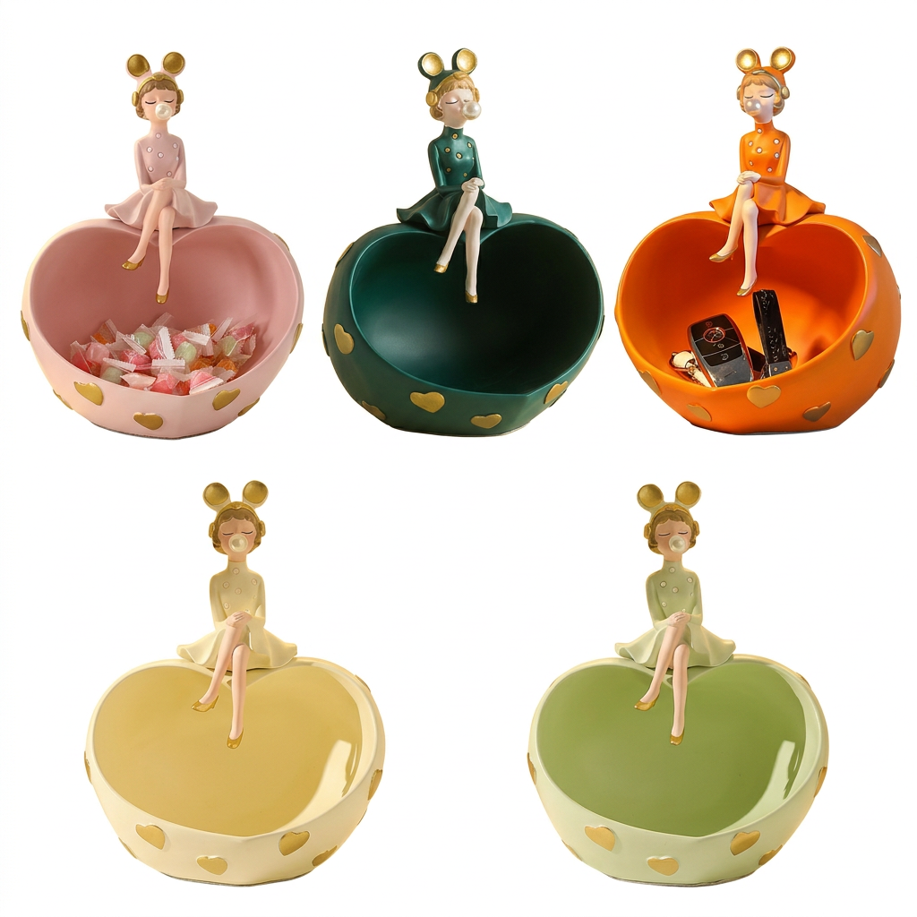 Pink/Dark Green/Orange/Yellow/Light Green