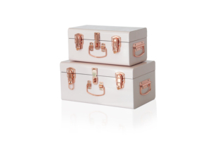 4 Set bagaj kutusu depolama dekoratif Metal depolama kutusu gövde kilitleri ve kolları - Product Image 3