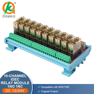 Oshangming 10チャンネル入力10リレー出力ボード12V/24Vリレーモジュール12A電磁リレーPLC出力アンプボード - Product Image 2