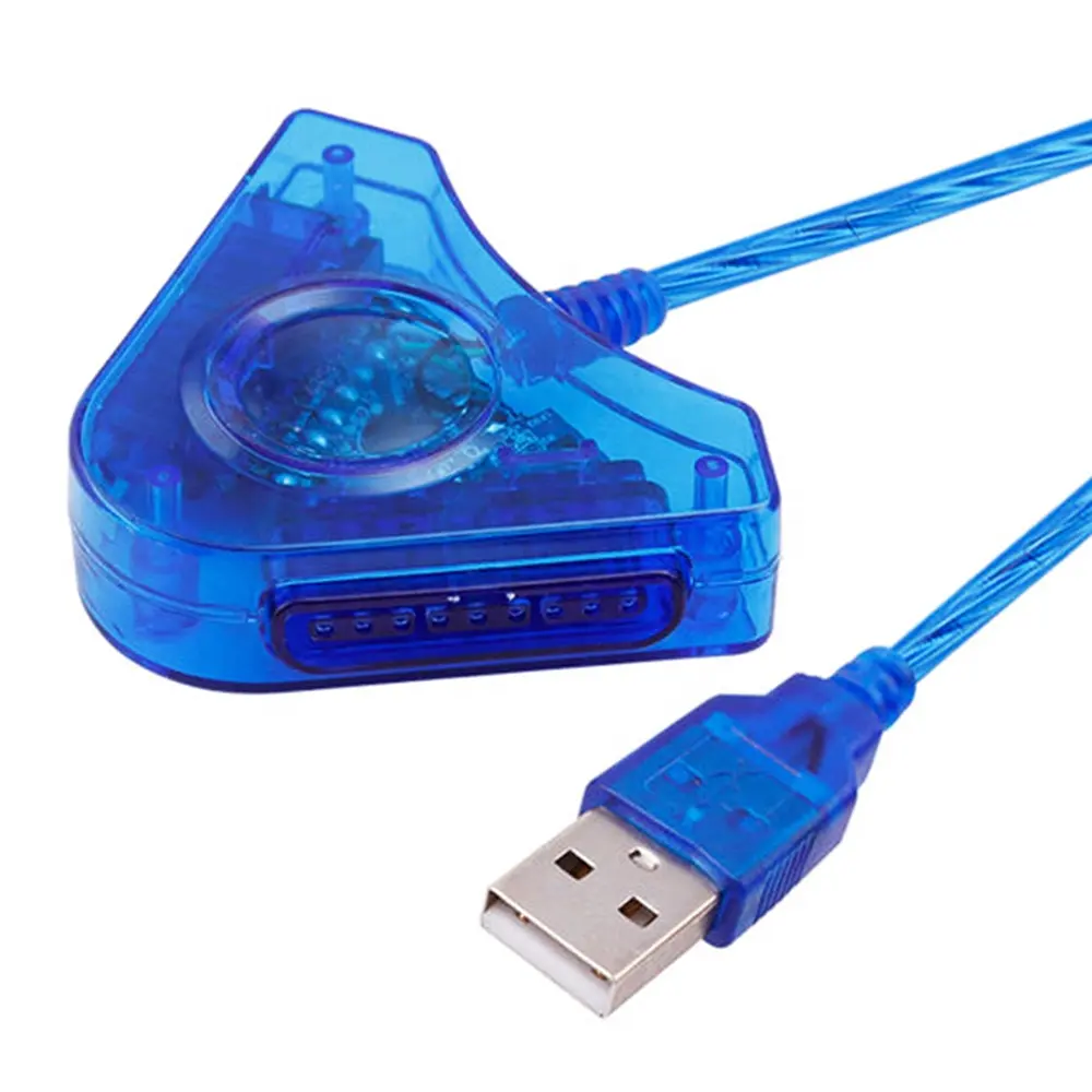 Игровой USB-конвертер Joypad для двух игроков, Кабель-адаптер для Sony PS2, привлекательный USB-контроллер для двух игровых приставок 2 PC