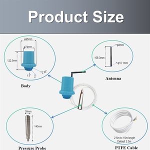 Hoch empfindlicher intelligenter drahtloser NB-IoT 4G LoRaWAN Hydro statischer Flüssigkeits wasserstands ensor Tank füllstand überwachungs system DF556 - Product Image 2