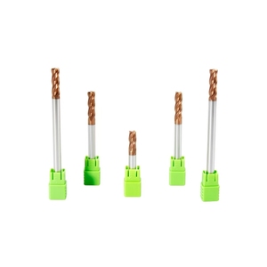 ECLカスタマイズ4フルートCNCフライスカッターツールHRC 55 ° HRC60 ° 鋼とステンレス鋼用炭化タングステンコーナー半径 - Product Image 6