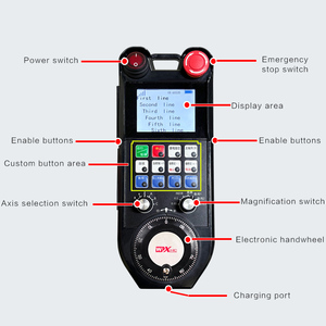 XHC marca PHB06B Controller programmabile senza fili ricaricabile volantino manuale generatore di impulsi per grandi rettificatrici 6 assi - Product Image 4