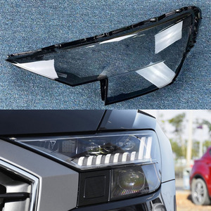 עבור audi <span class=keywords><strong>q8</strong></span> 2018-2022 כיסוי העדשה שקוף פנס מעטפת מעטפת plexiglass להחליף אהיל המקורי