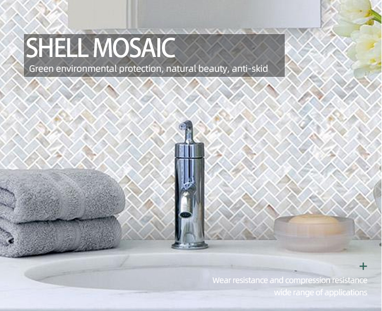 white Irregular 15x30x2mm mother of pearl shell mosaic for kitchen backsplash and bathroom wall