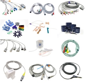 Edan S2-12 SE-3 SE-1200 uyumlu 12 kurşun/10 kurşun EKG EKG kablosu tıbbi sarf malzemeleri