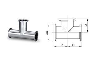 304 vệ sinh Hàn <span class=keywords><strong>TEE</strong></span> phụ kiện đường ống t Phụ kiện đường ống phụ kiện đường ống bán buôn - Product Image 4