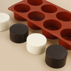 Set 8 reçine silikon sütunlu kalıpları pişirme sabun olay tatlılar dahil tepsi aracı standı modeli çörek epoksi paketlenmiş çanta - Product Image 2