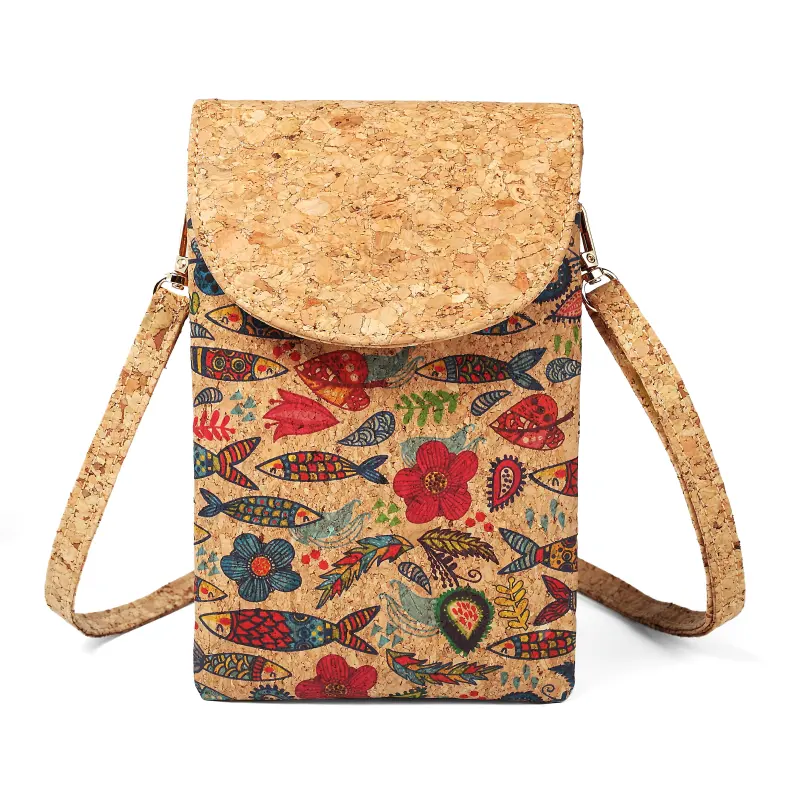 Fabriek Oem Daypack Mobiele Telefoon Mini Schouder Kleine Crossbody Kurk Tas Voor Vrouwen Messenger Bag Voor Meisjes