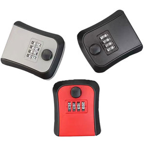 Nuevo código inteligente contraseña llave caja de bloqueo llave de almacenamiento montado en la pared llave caja de seguridad impermeable al aire libre Keybox 4 dígitos contraseñas