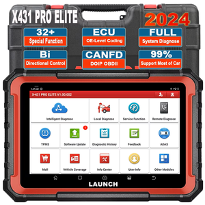 X431 V + PRO 4.0 2024 Elite tarama aracı 10.1 inç 12V SDK 9V 1 yıl garanti ile evrensel bilgisayar araba tarayıcı