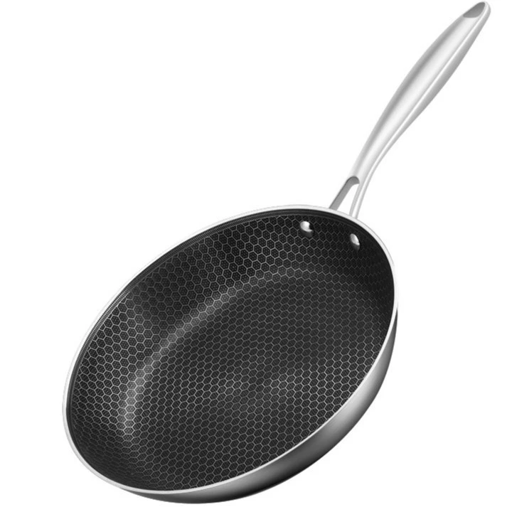 Sartén negra de 28 cm SUS304