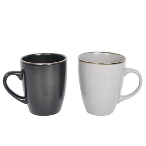 シルバーリムコーヒーマグを昇華させるサンプル利用可能な卸売カップ - Product Image 1