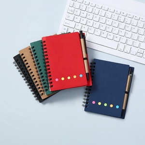A6 klebriges Notizbuch Spiral-Notizbuch mit Stift-Notizbuch mit niedlichen Haft notizen - Product Image 2