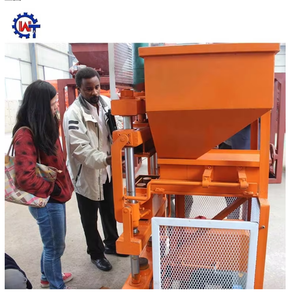 Máquina de ladrillos hidráulica completamente automática WT 2-10, máquina de fabricación de bloques de ladrillo entrelazado a presión de suelo de arcilla, línea de producción - Product Image 1
