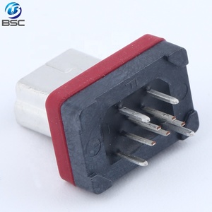 ขั้วต่อ USB IP65ขนาดเล็กกันน้ำช่องเสียบ5Pin แบบตั้งตรงผ่านรูเสียบ USB ตัวเมียแบบสัมผัสกับ30U ชุบทอง - Product Image 3